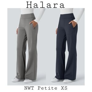 Halara Women's Wide-Leg Pants - Gray and Navy